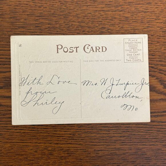 Antique Happy New Year Holiday Postcards Lot of 5 Early 1900s 1907 Gilt Embossed - Picture 11 of 13